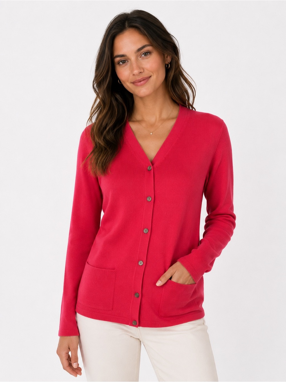 Lands’ End cotton cardigan